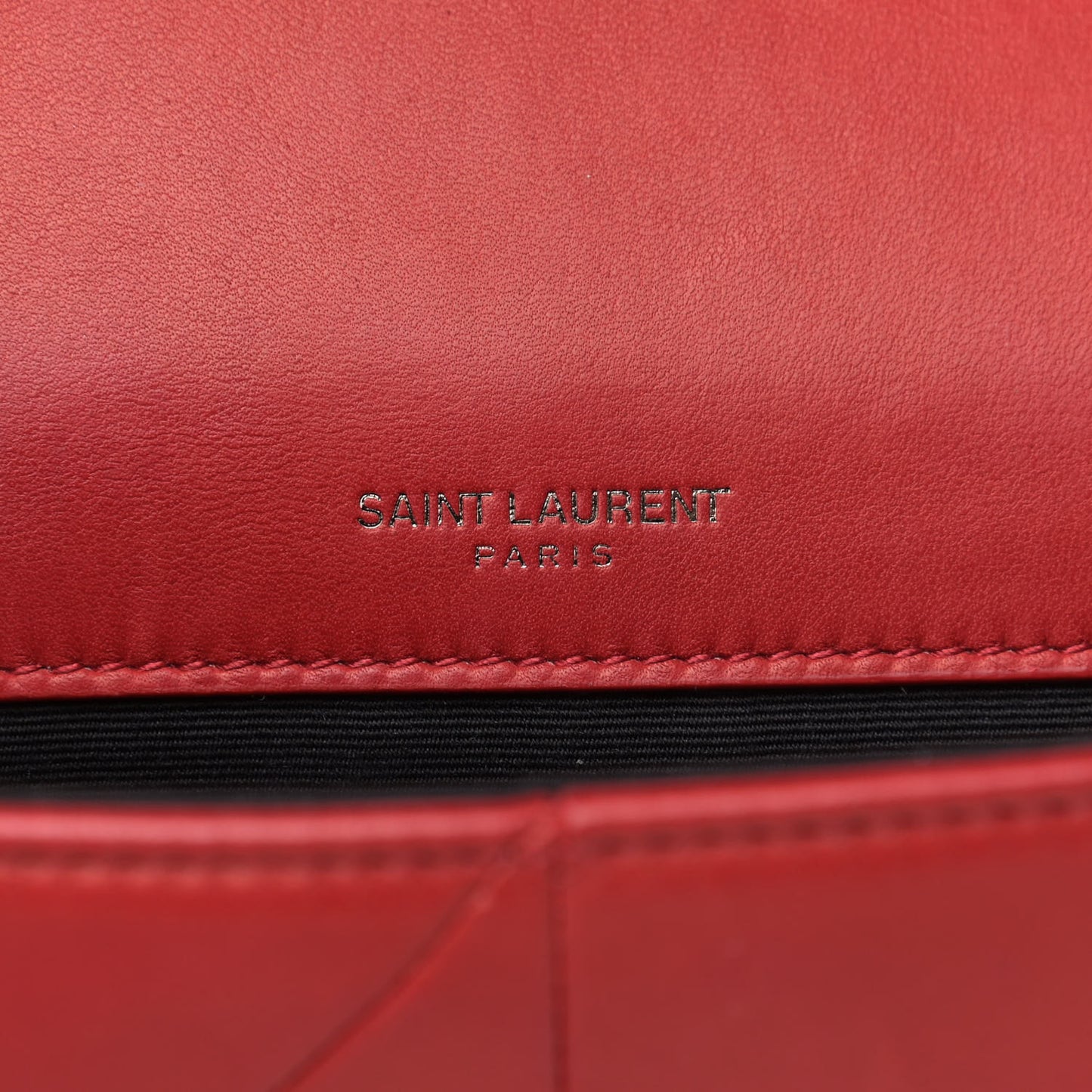 Lambskin Patchwork Monogram Medium Jamie Red