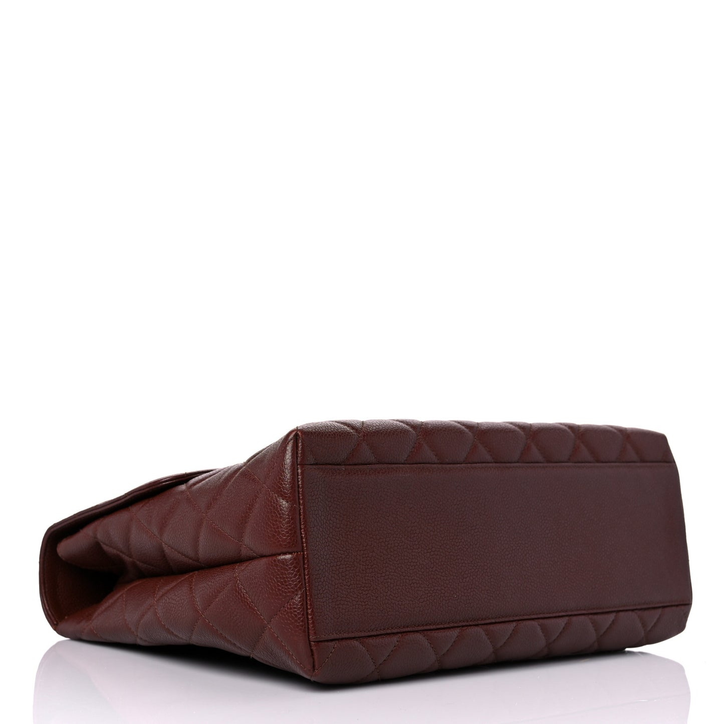 Caviar Quilted Jumbo Kelly Flap Brown