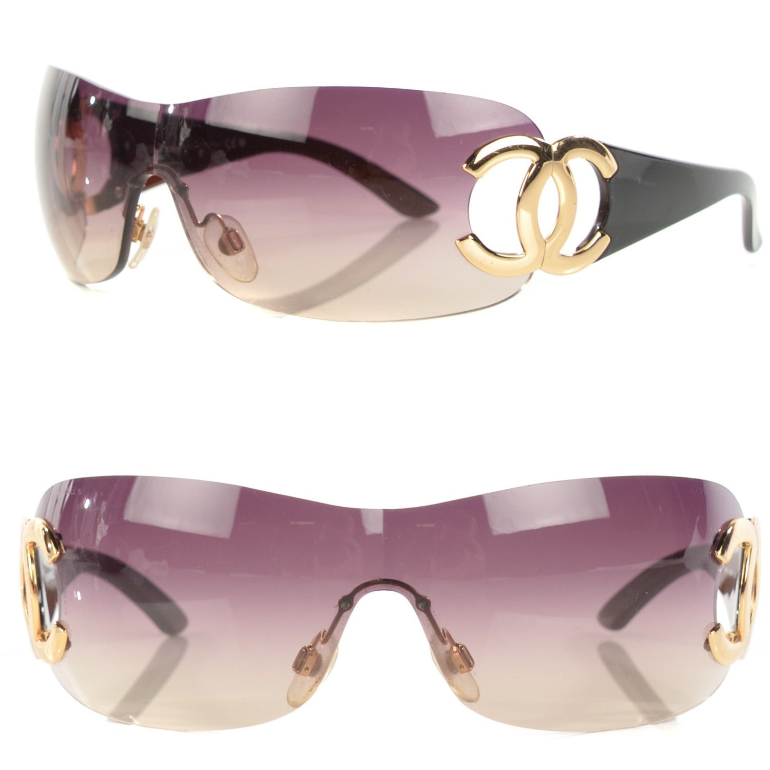 CHANEL 
イルミネイティングブラッシュパウダー 151.788 Chanel Black/Black Gradient 4124 CC Shield Sunglasses Chanel