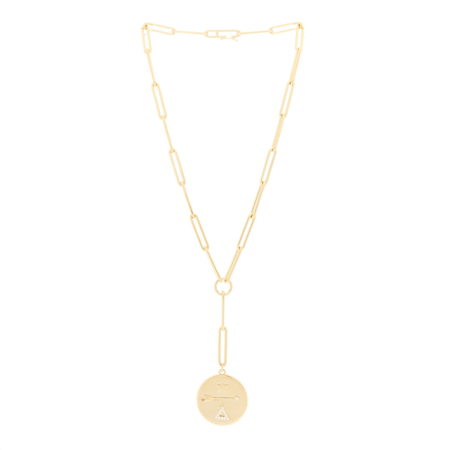 18K Yellow Gold Diamond Dream Extended Clip Extension Chain Necklace