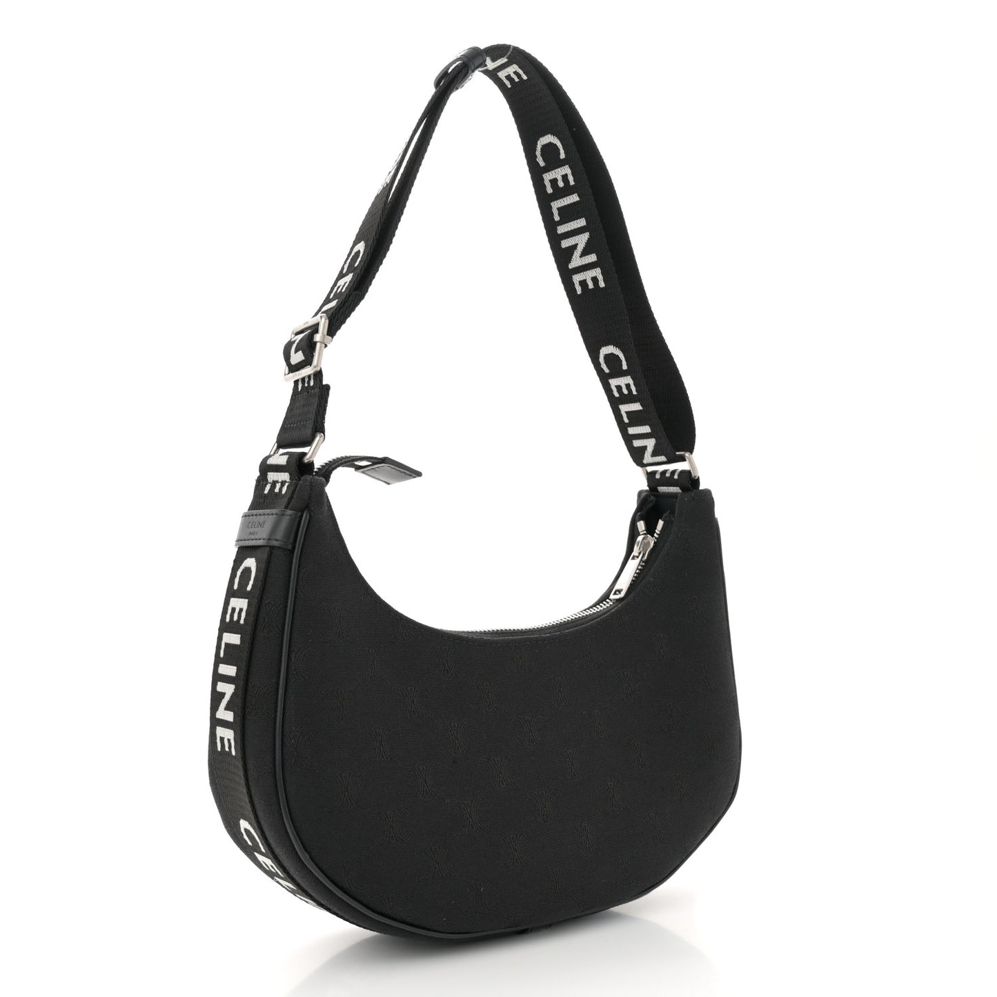 Nylon Ava Shoulder Bag Black