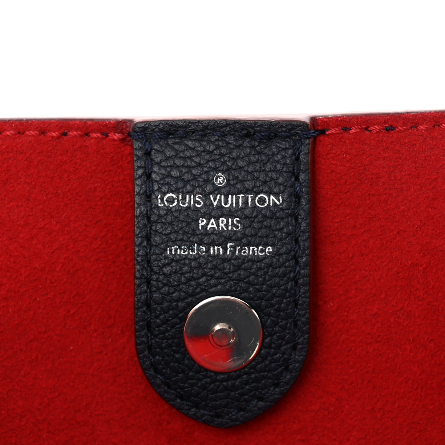 Calfskin Lockmeto Marine Rouge