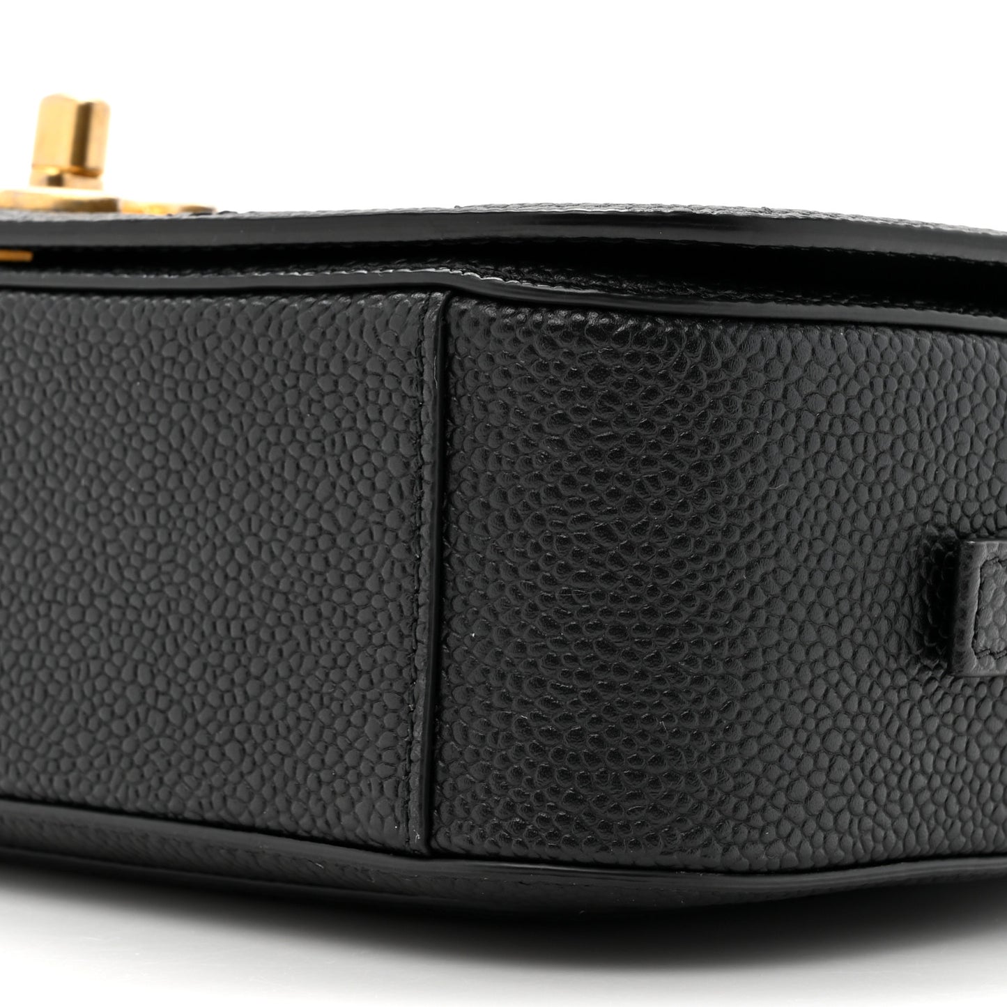 Caviar Diamond Stitched CC Medium Flap Bag Black