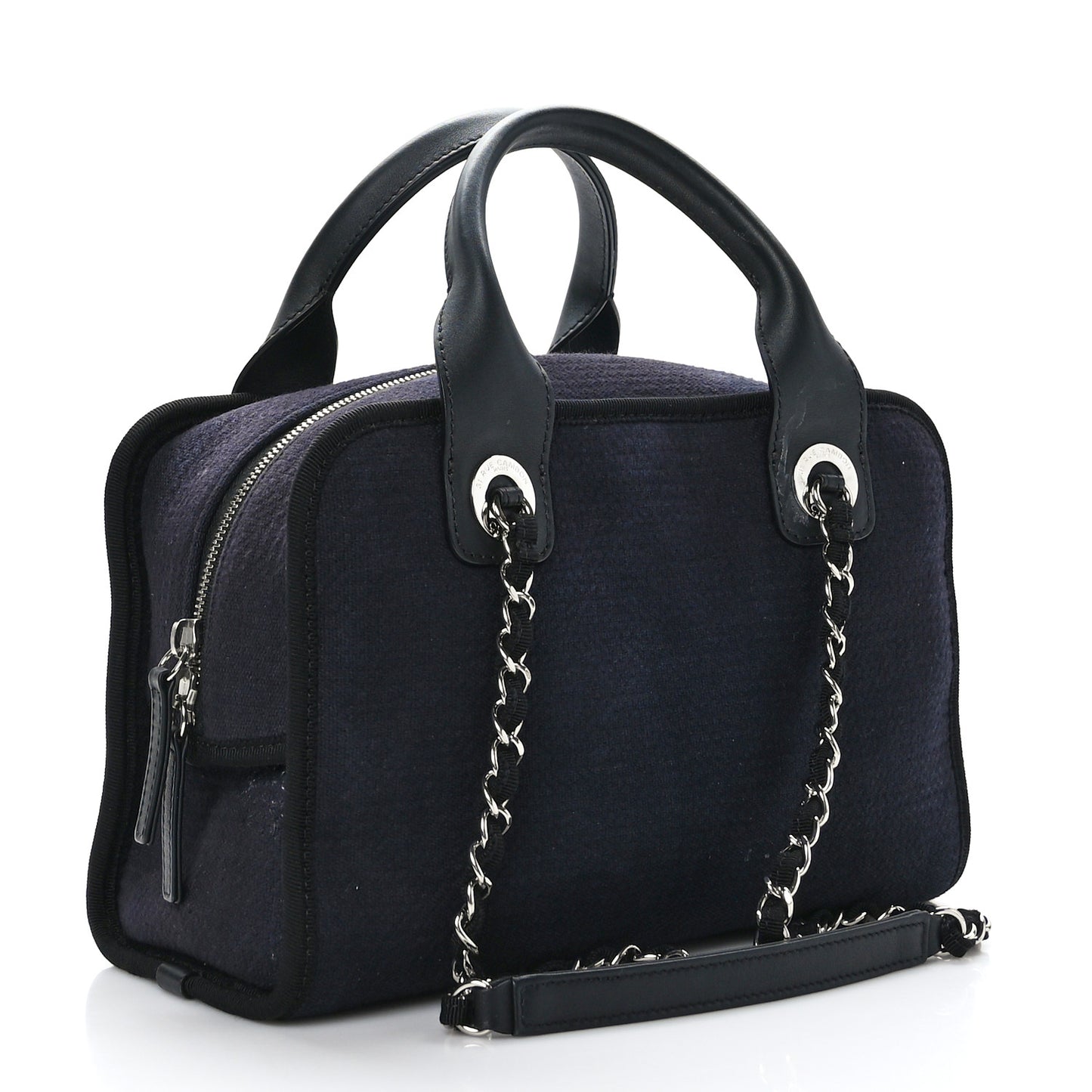 Mixed Fibers Deauville Bowling Bag Black