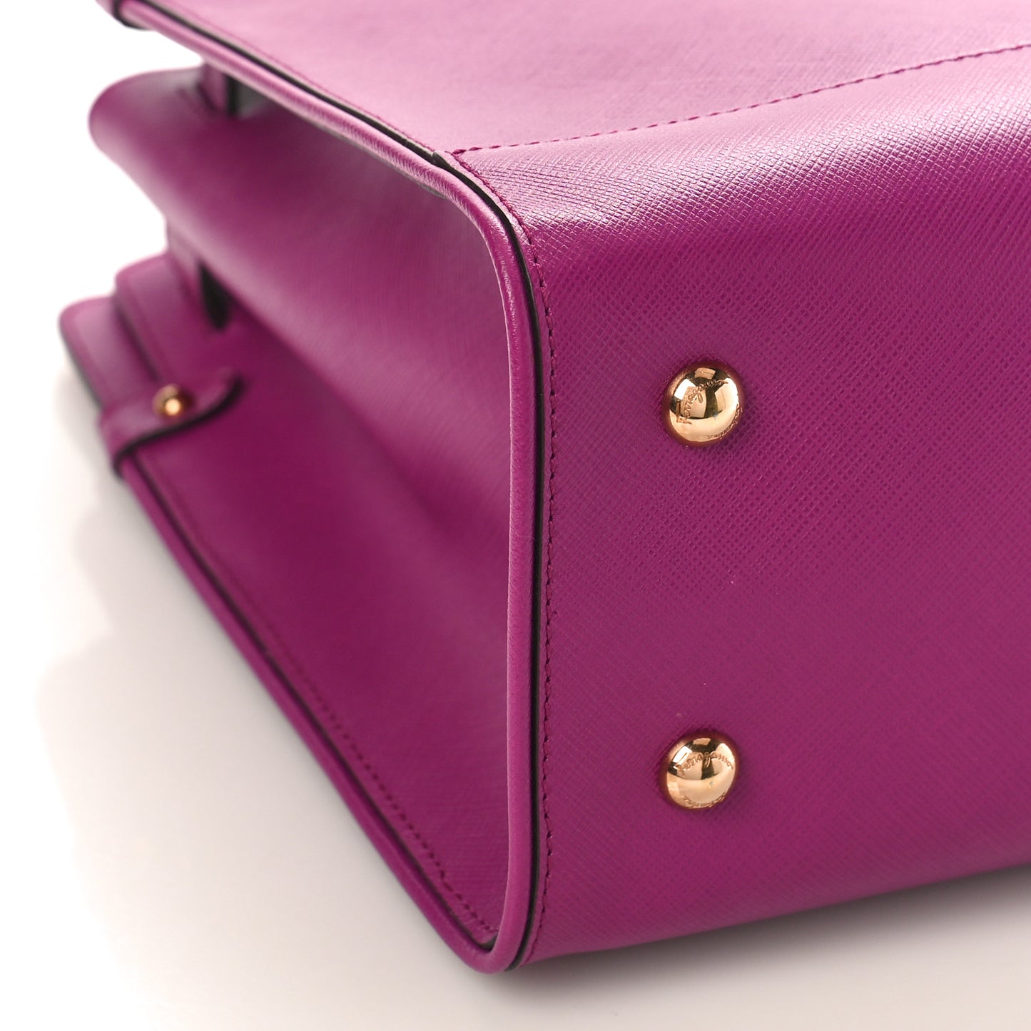 Printed Calfskin Briana Tote Purple