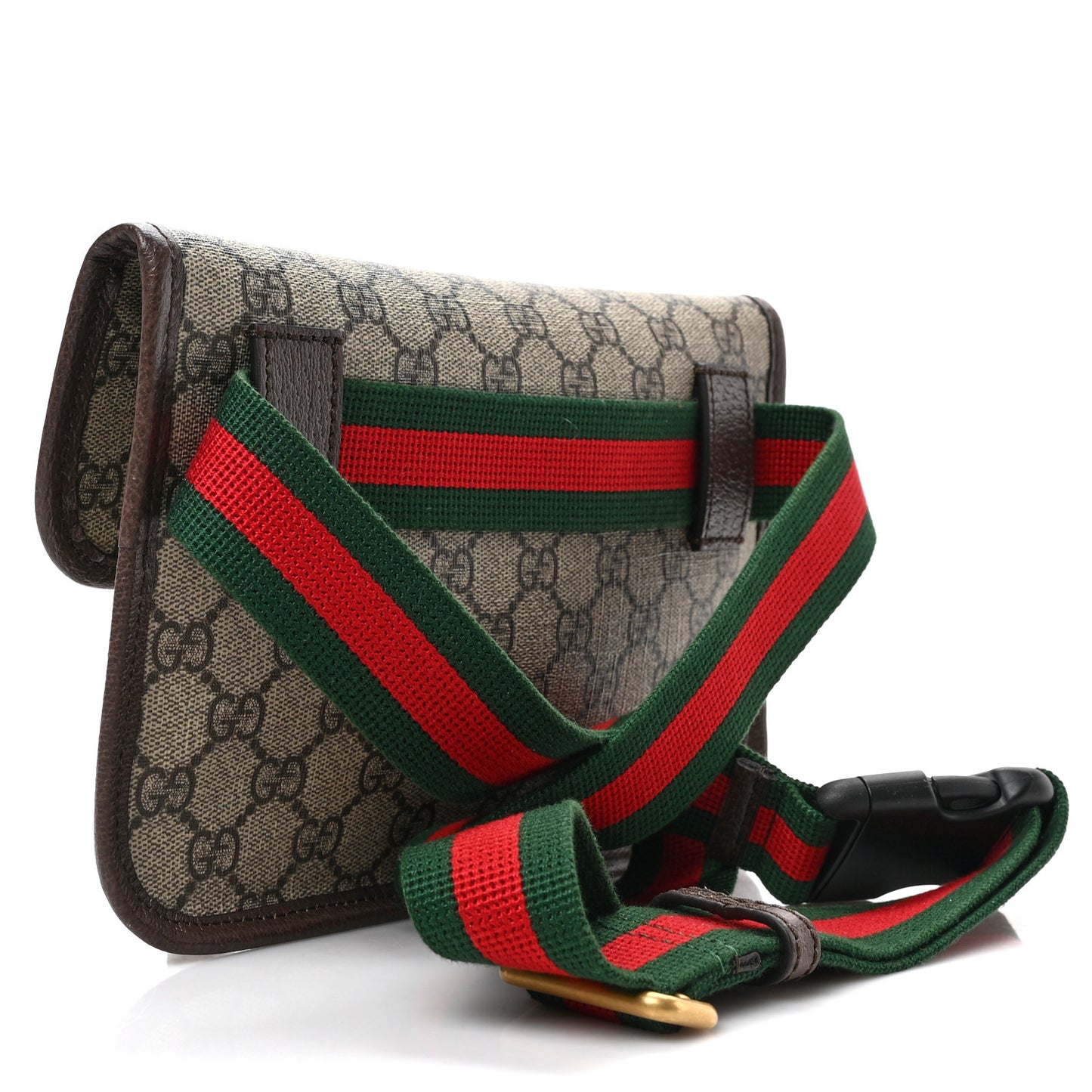 GG Supreme Monogram Neo Vintage Web Belt Bag Brown