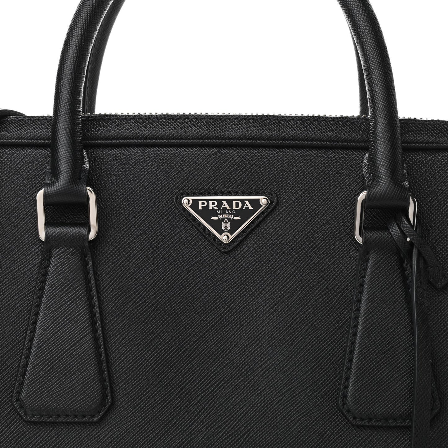 Saffiano Travel Briefcase Black