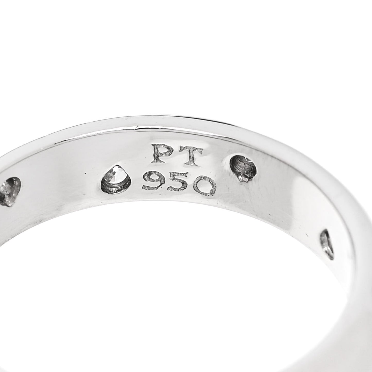 Platinum Diamond 4mm Etoile Band Ring 52 6