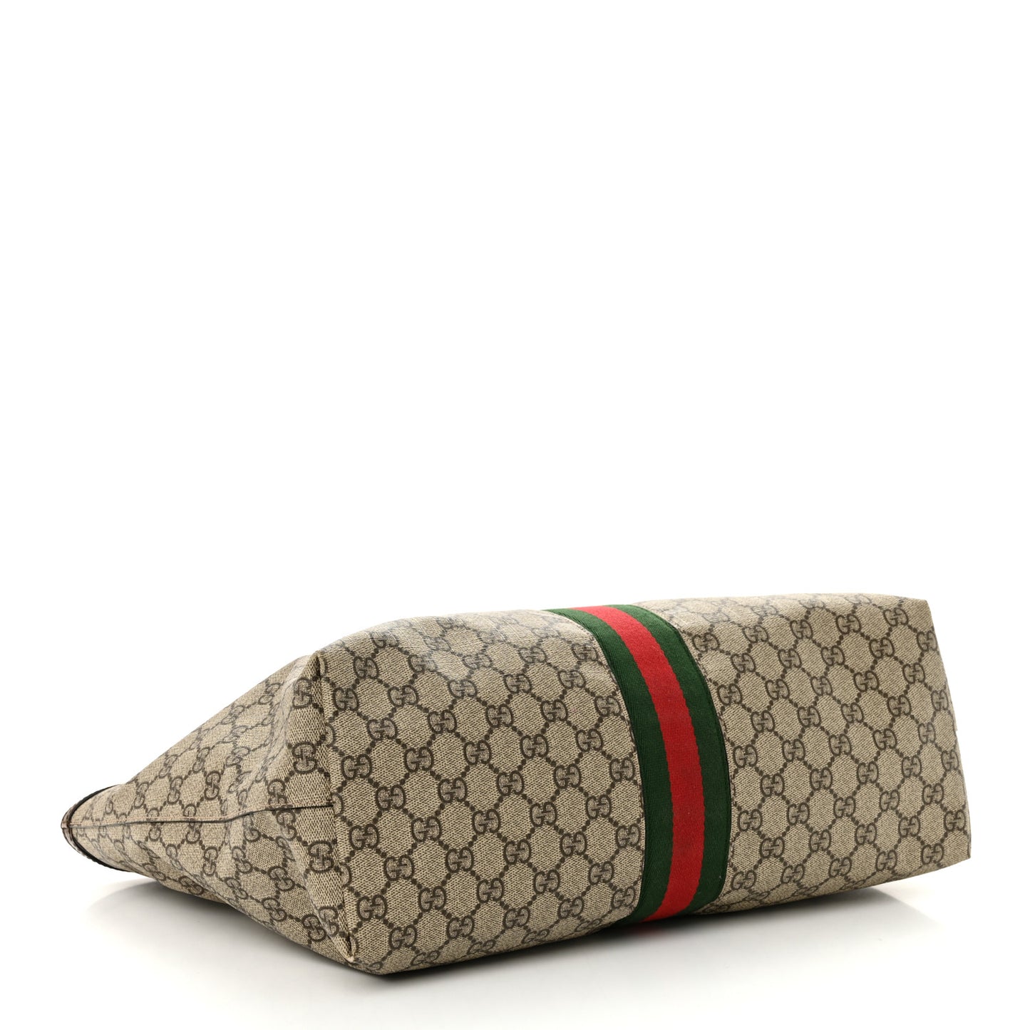 GG Supreme Monogram Medium Ophidia Shopping Tote Brown