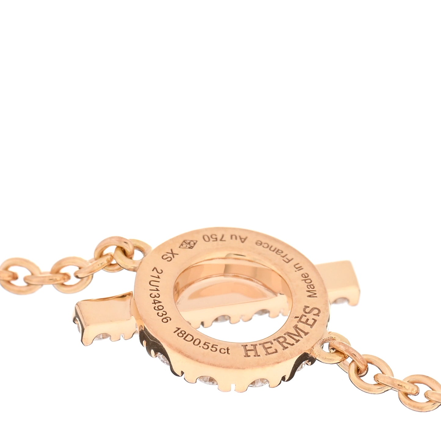 18K Rose Gold Diamond Finesse Bracelet XS