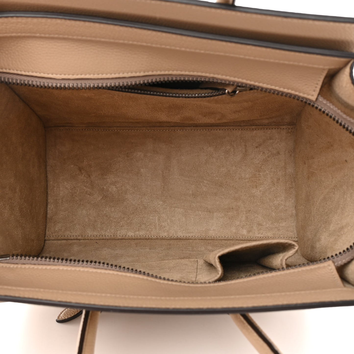 Drummed Calfskin Micro Luggage Dune