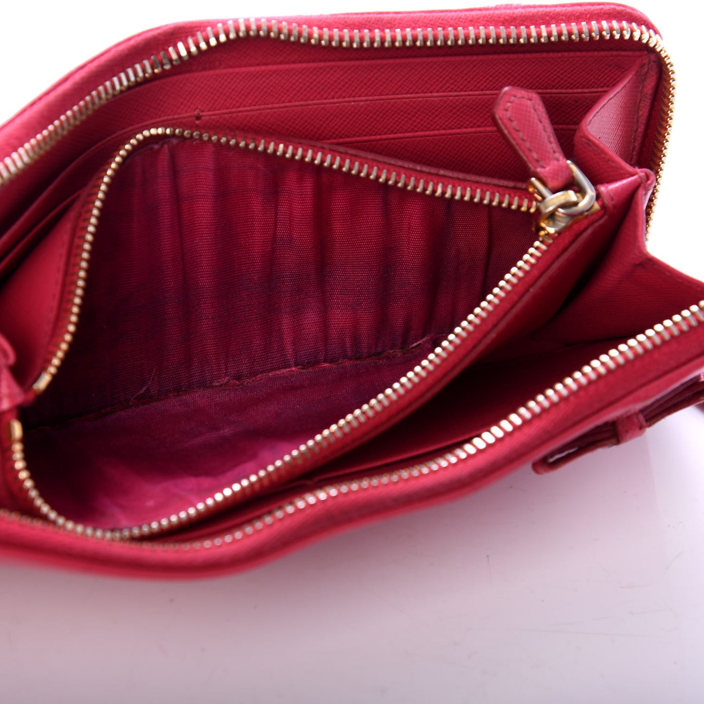 Saffiano Zip Around Bow Wallet Ibisco