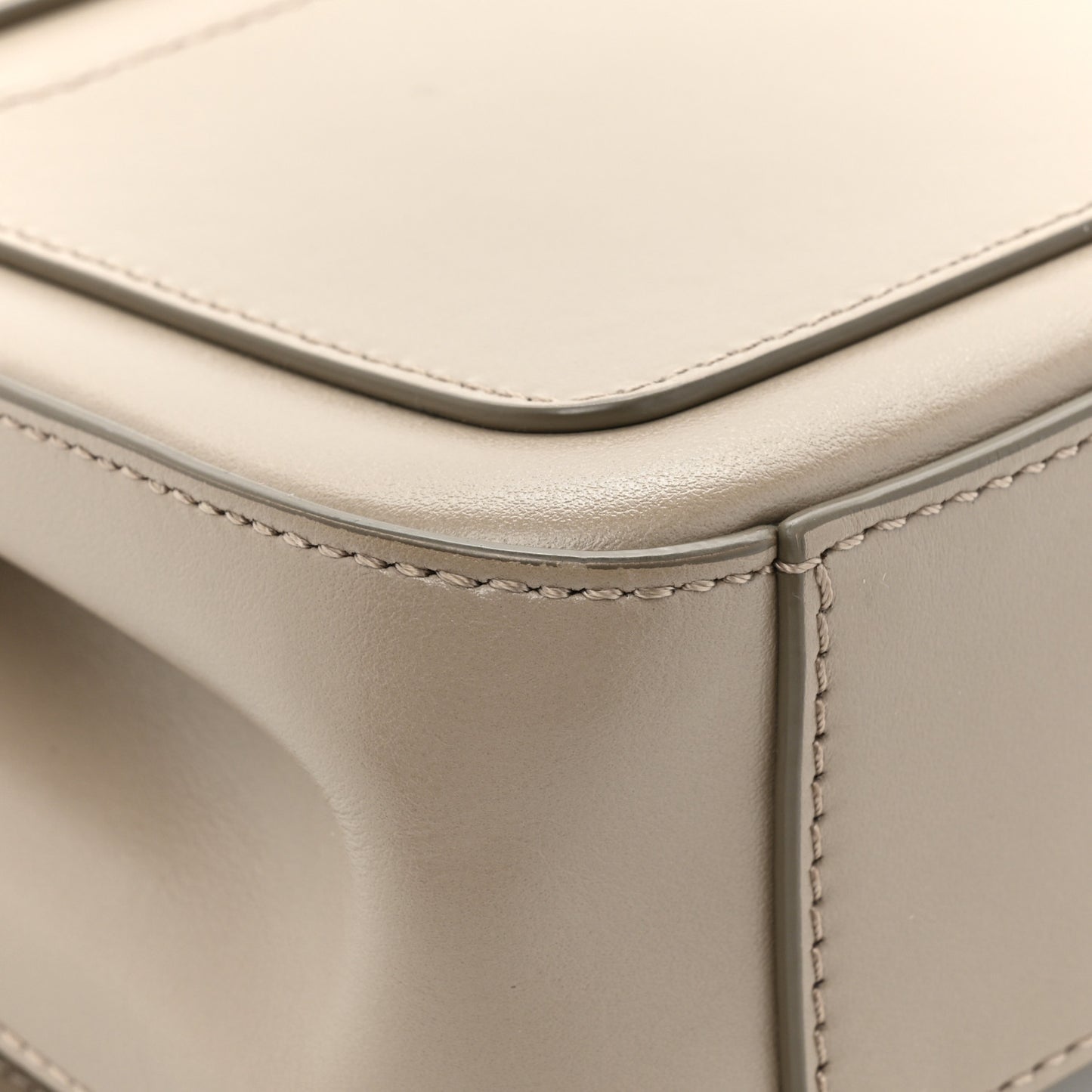 Calfskin Small C Double Carry Motty Grey