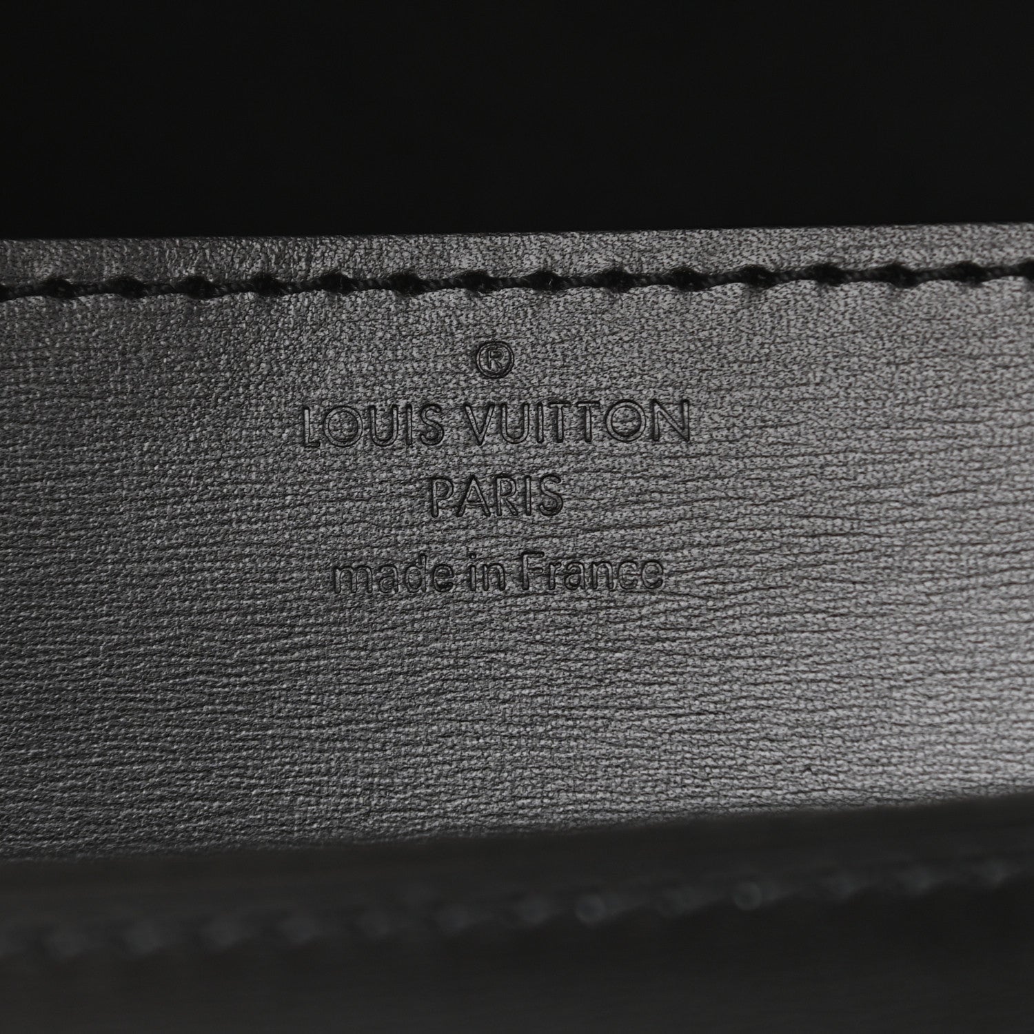 Louis Vuitton Calfskin Chain Louise MM Black 6 of 10