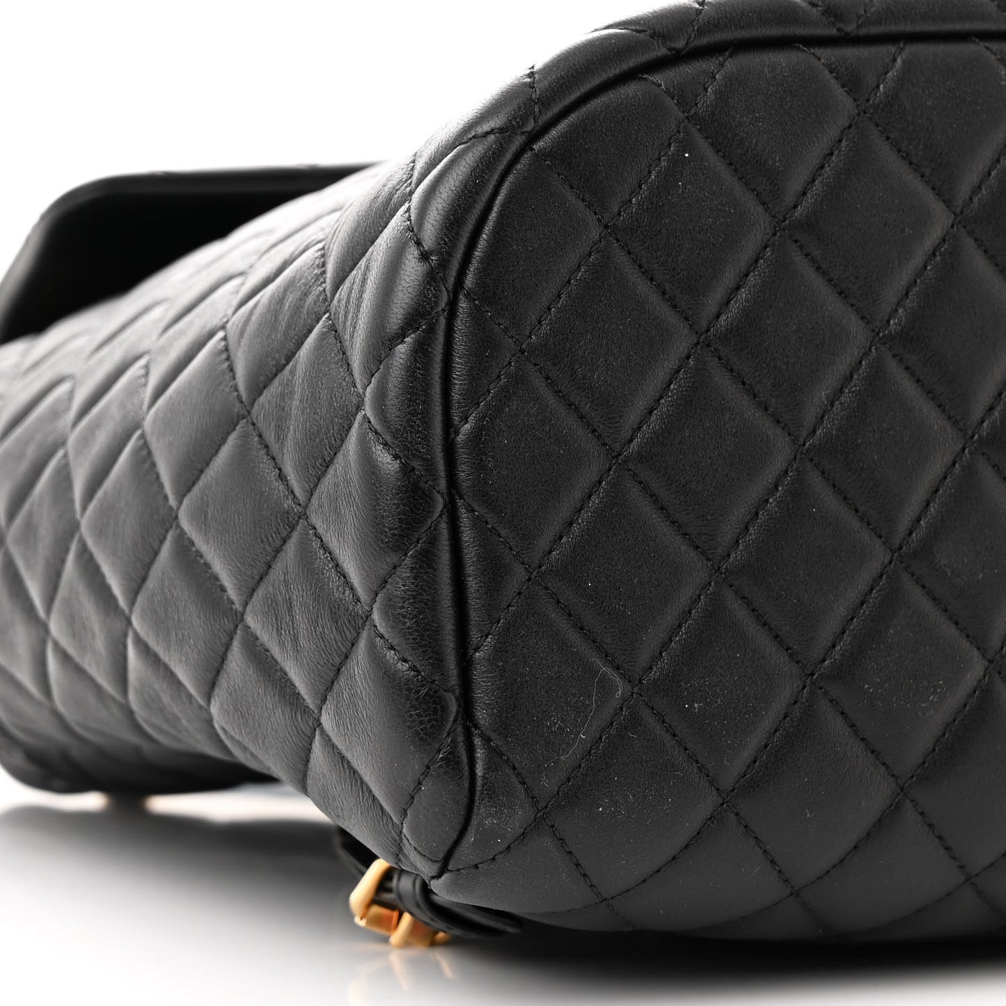 Lambskin Quilted Large Urban Spirit Backpack Black