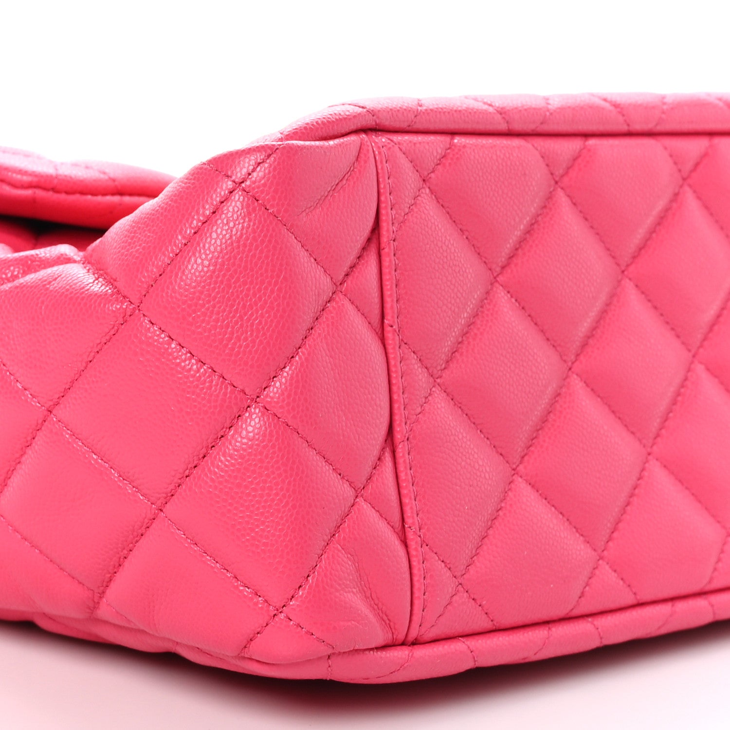 Chanel Caviar Quilted XXL Travel Flap Bag Dark Pink 8 of 9