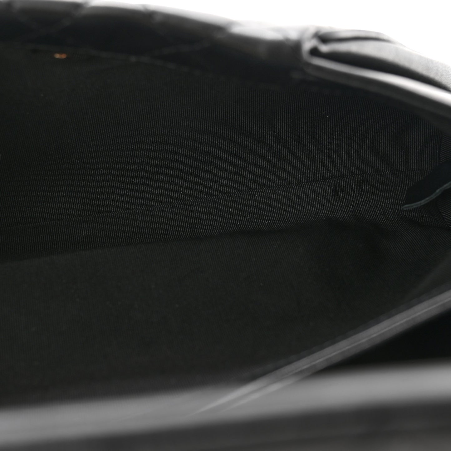 Lambskin Quilted Fold Up Again Clutch Black