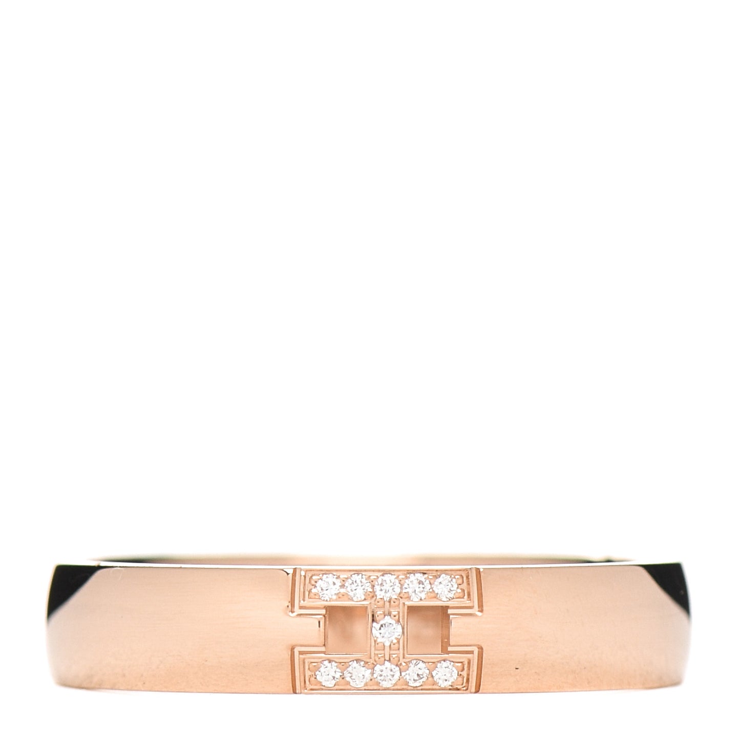 18K Rose Gold Diamond Ever Herakles Wedding Band Ring 51 5.75