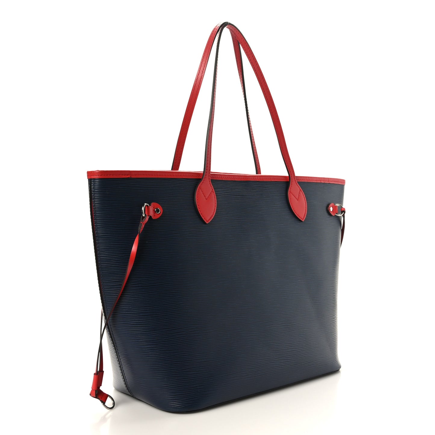 Epi Neverfull MM Indigo Coquelicot