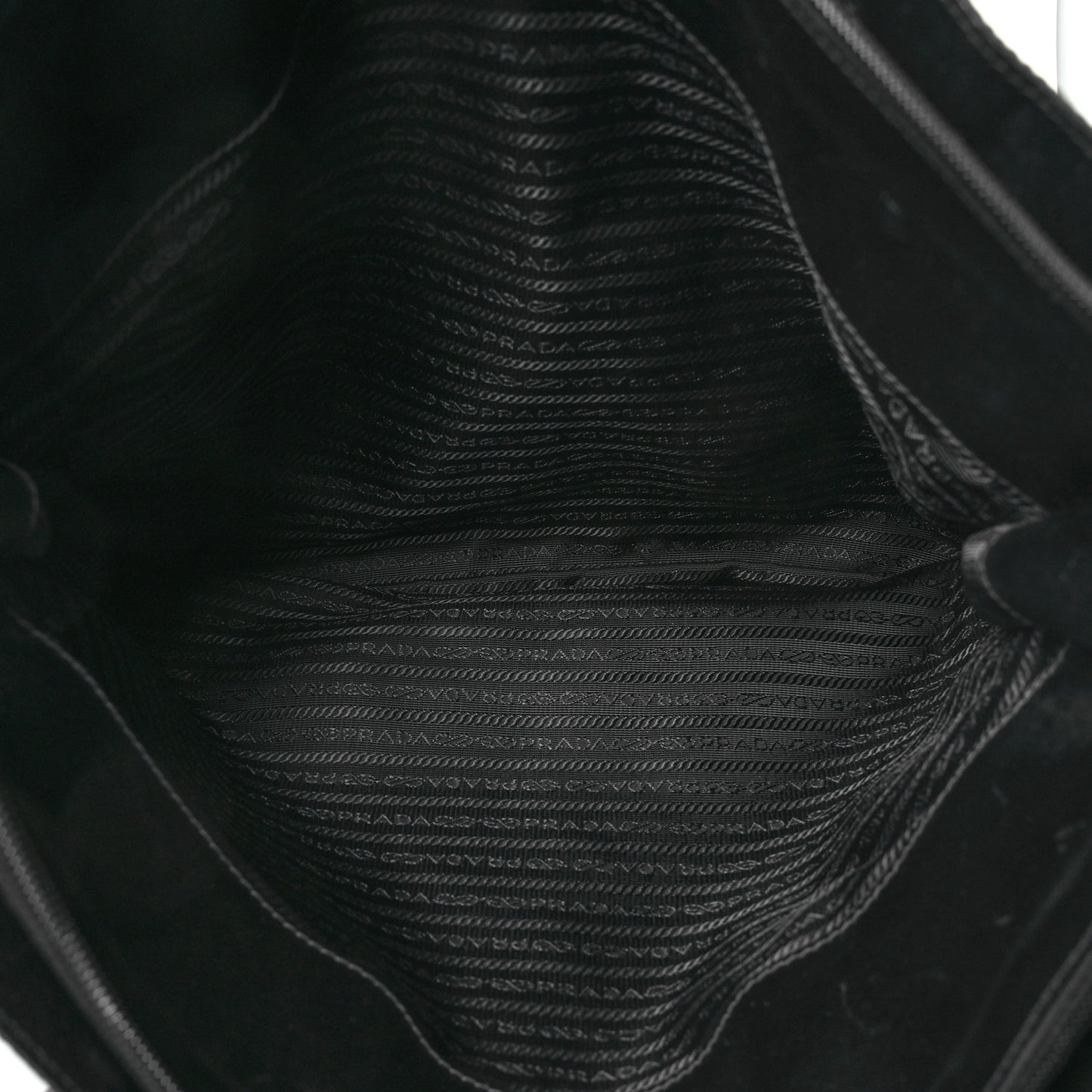 Nylon Saffiano Front Pocket Tote Black