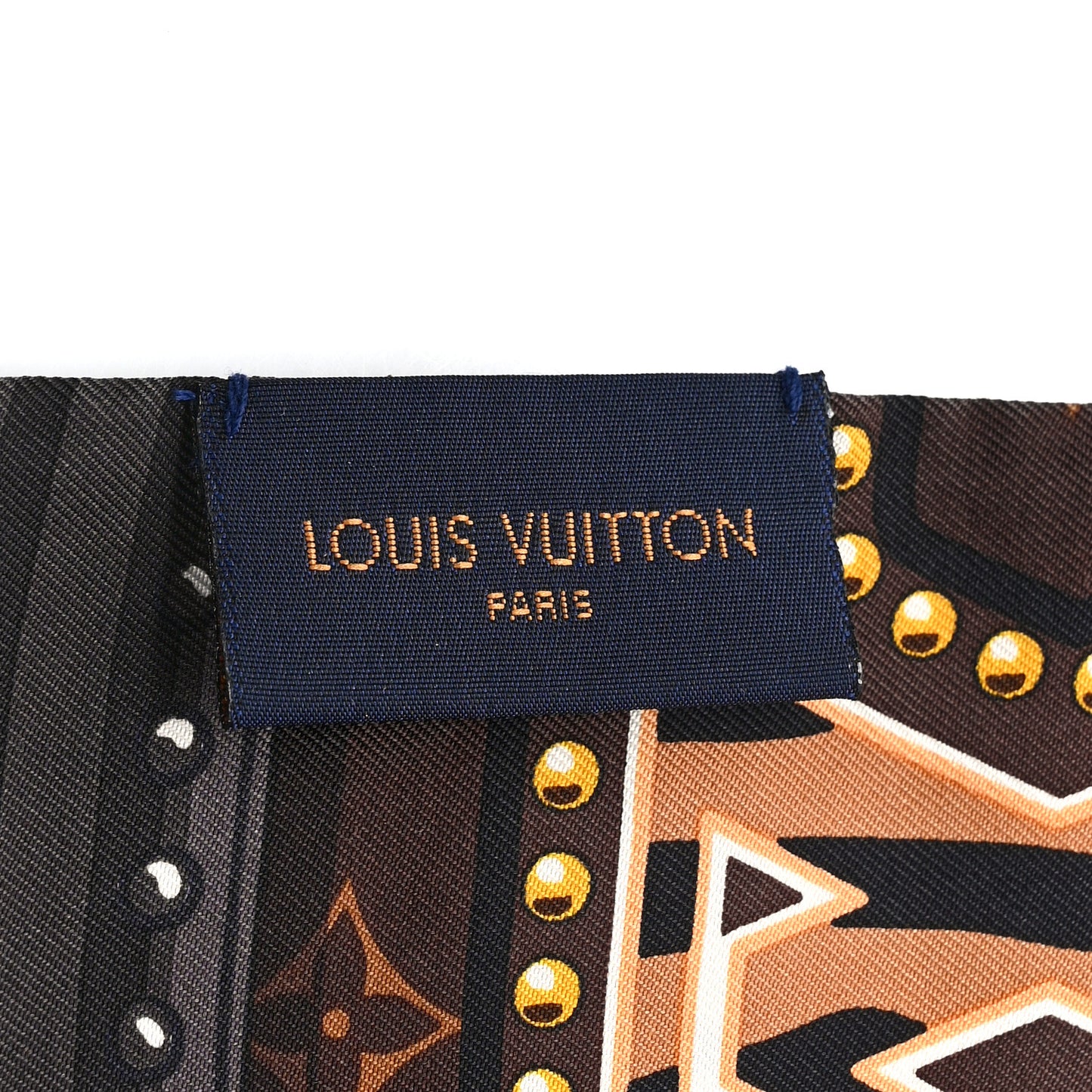 Silk Monogram LV World Bandeau Brown