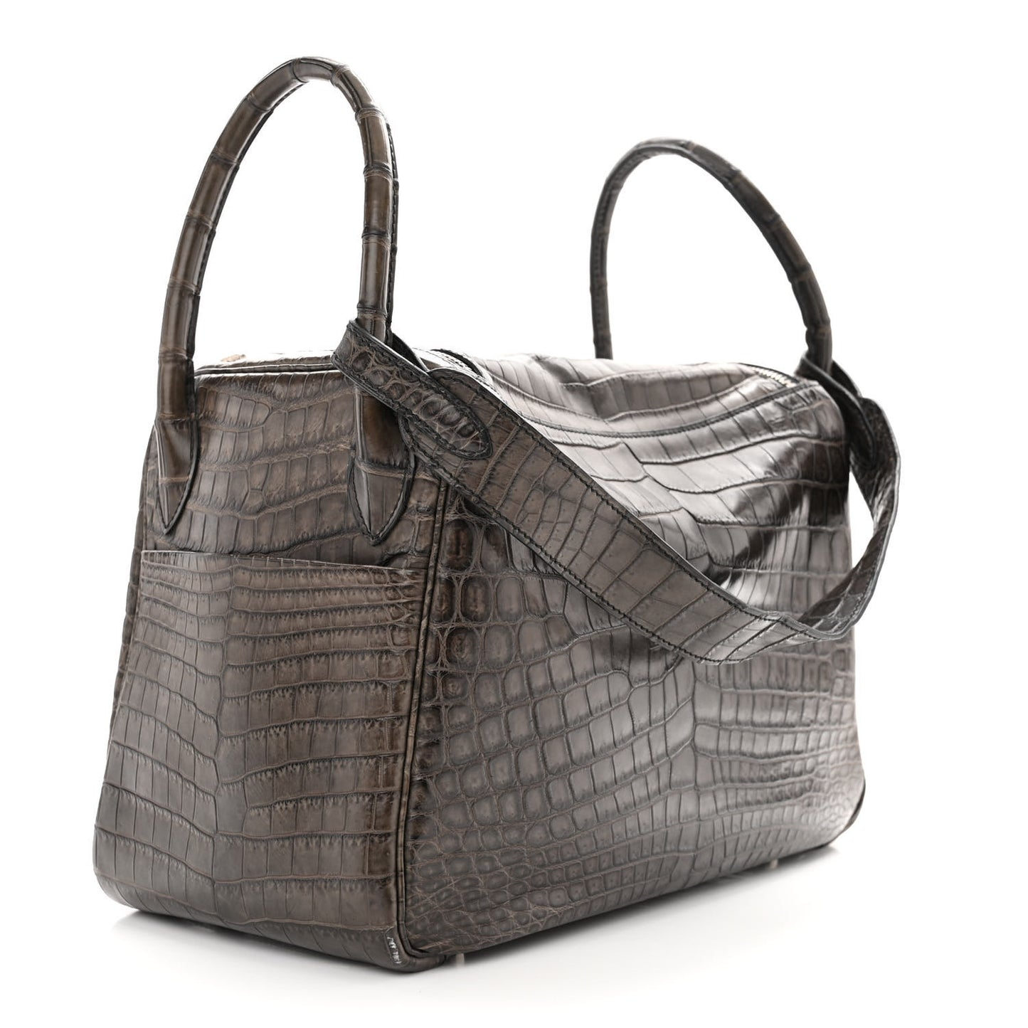 Matte Niloticus Crocodile Lindy 30 Gris Elephant