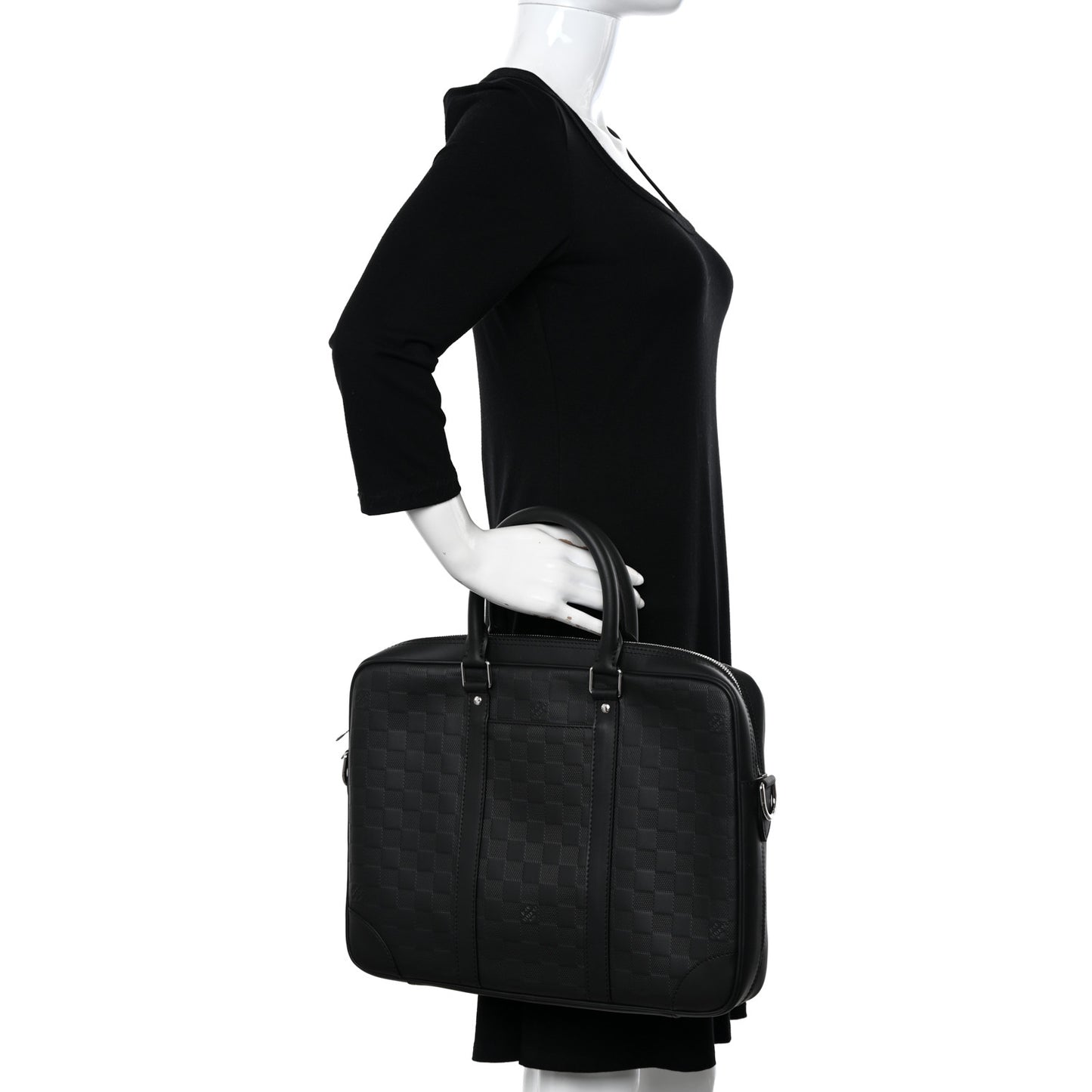 Damier Infini Porte-Documents Voyage PM Onyx