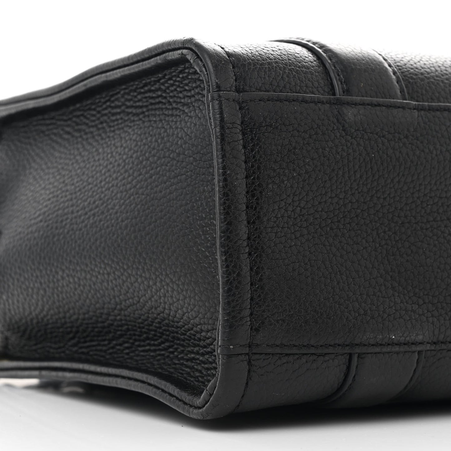 Grained Calfskin Small The Tote Bag Black