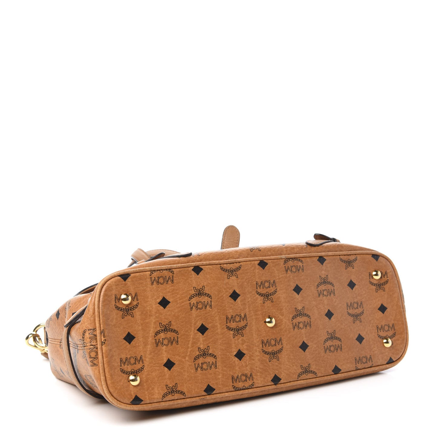 Visetos Top Handle Satchel Cognac