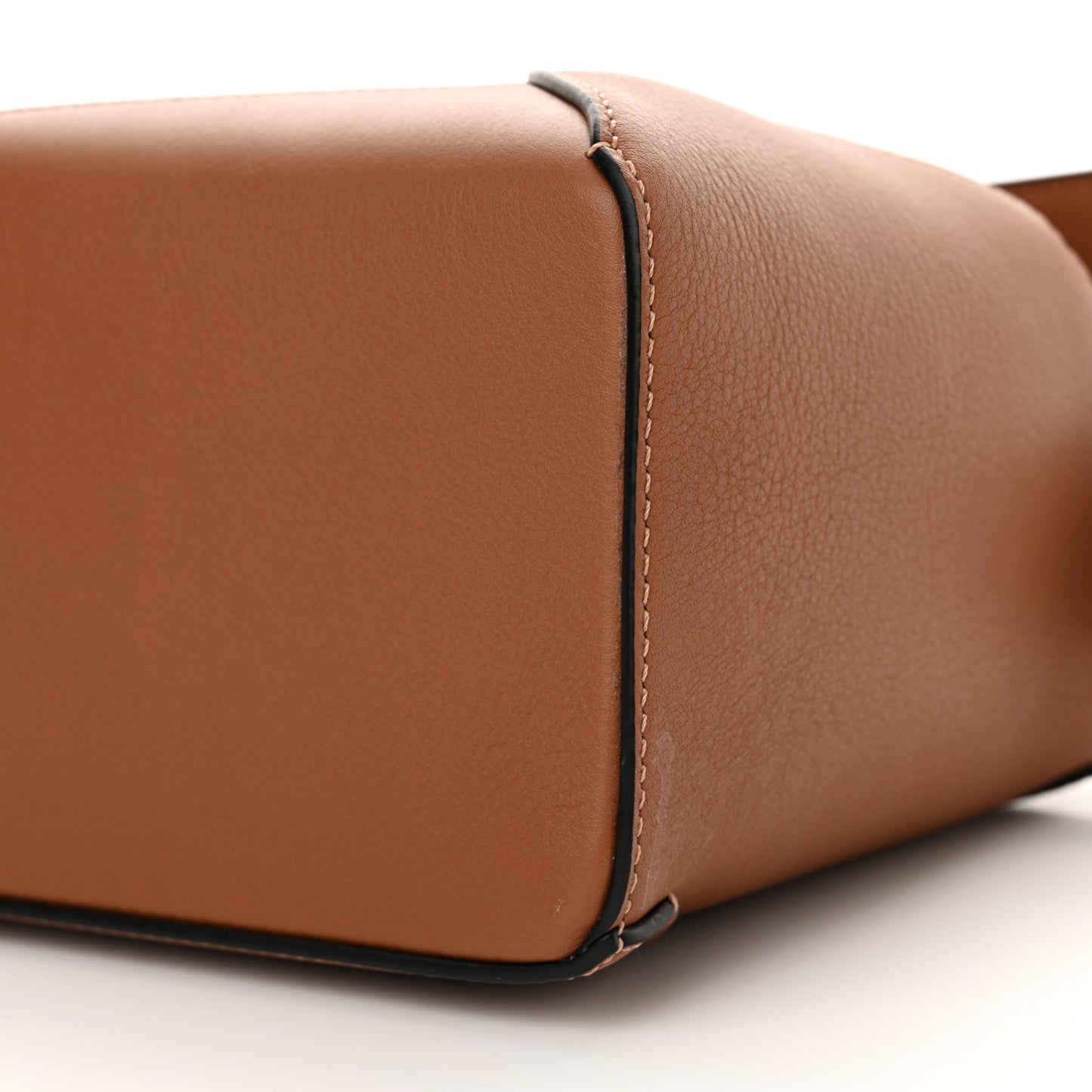 Calfskin Small Puzzle Edge Bag Tan