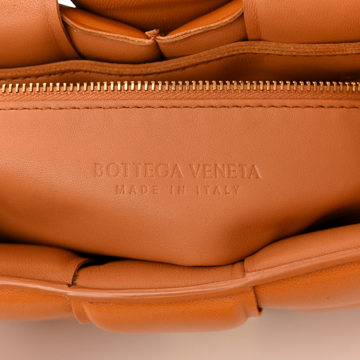 Nappa Maxi Intreccio Padded Cassette Crossbody Bag Clay