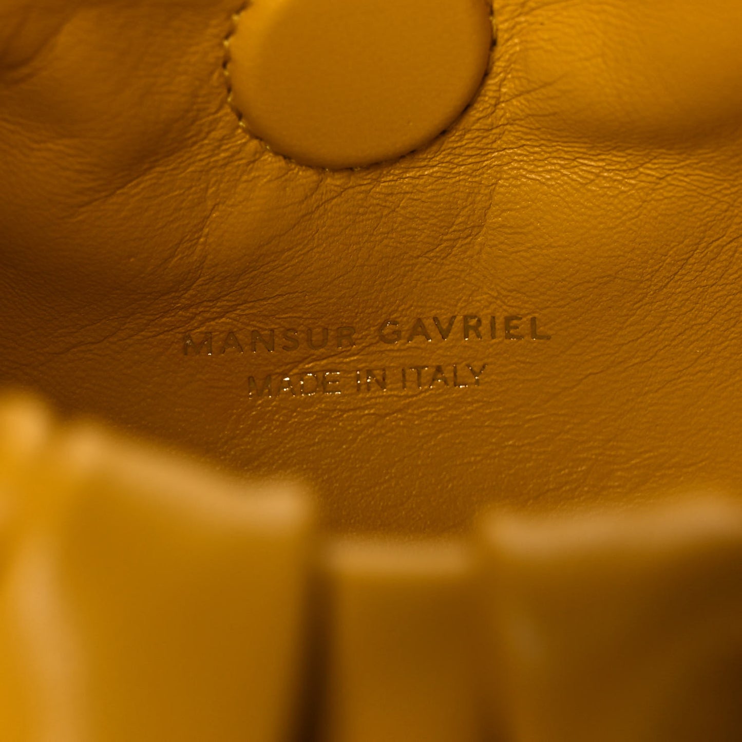 Lambskin Mini Scrunchie Bag Sun