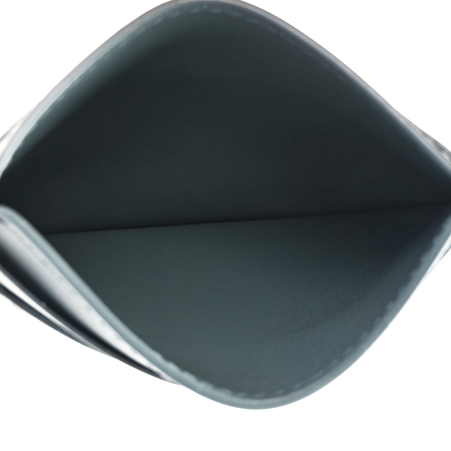 Calfskin Intrecciato Credit Card Case Aloe
