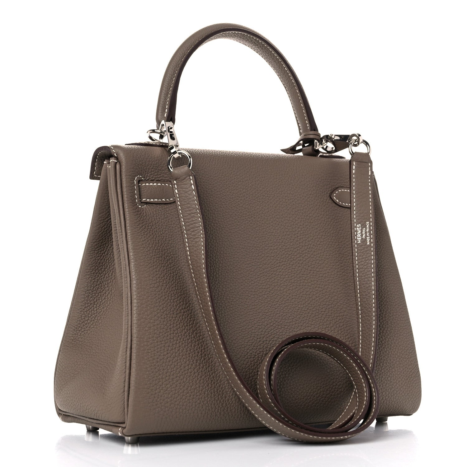 Hermes Togo Kelly Retourne 25 Etoupe 3 of 36
