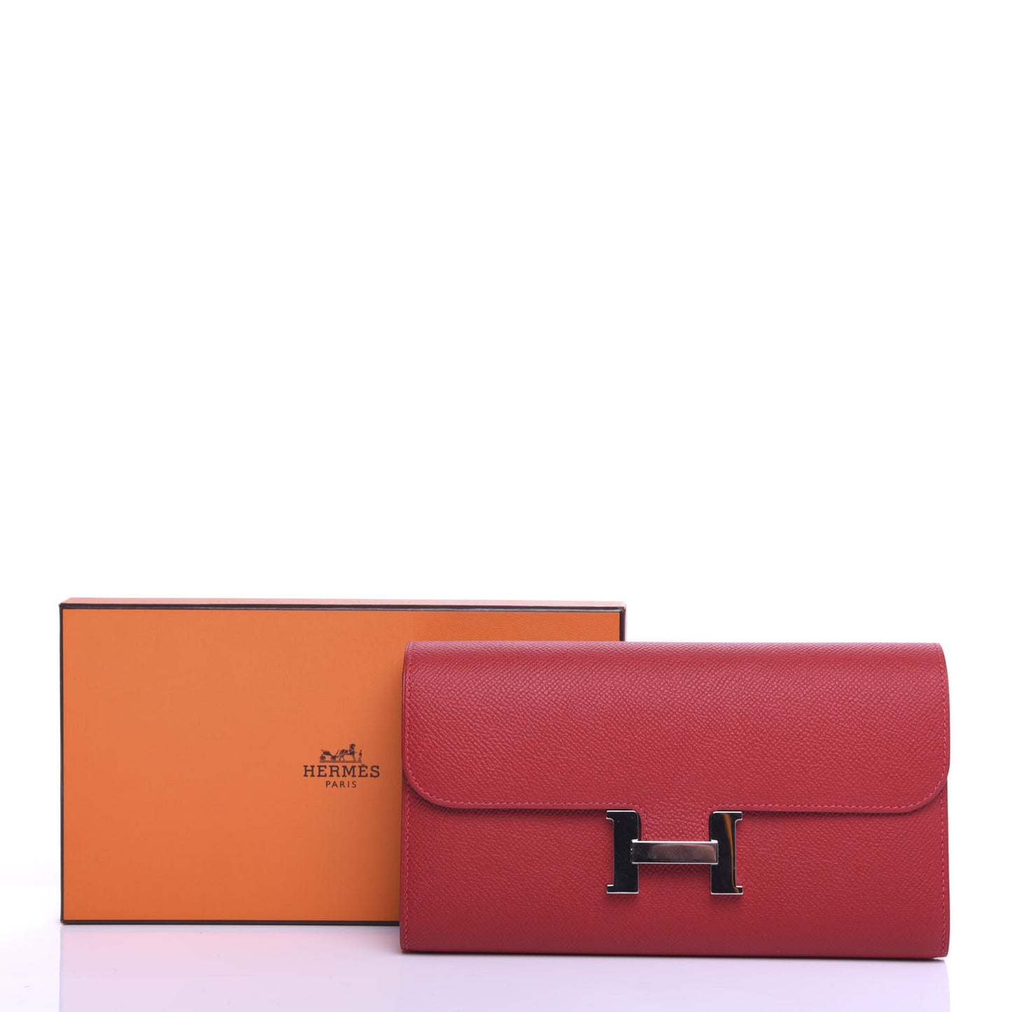 Epsom Constance Long Wallet Rouge Casaque