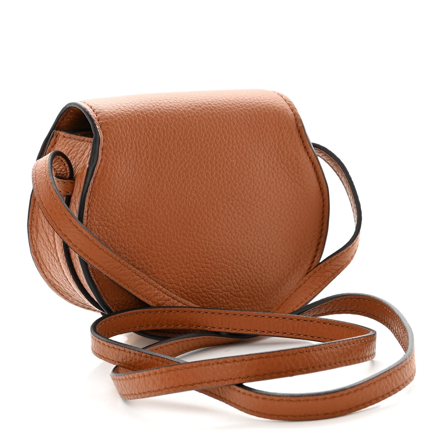 Chloe Calfskin Nano Marcie Saddle Bag Tan 3 of 9