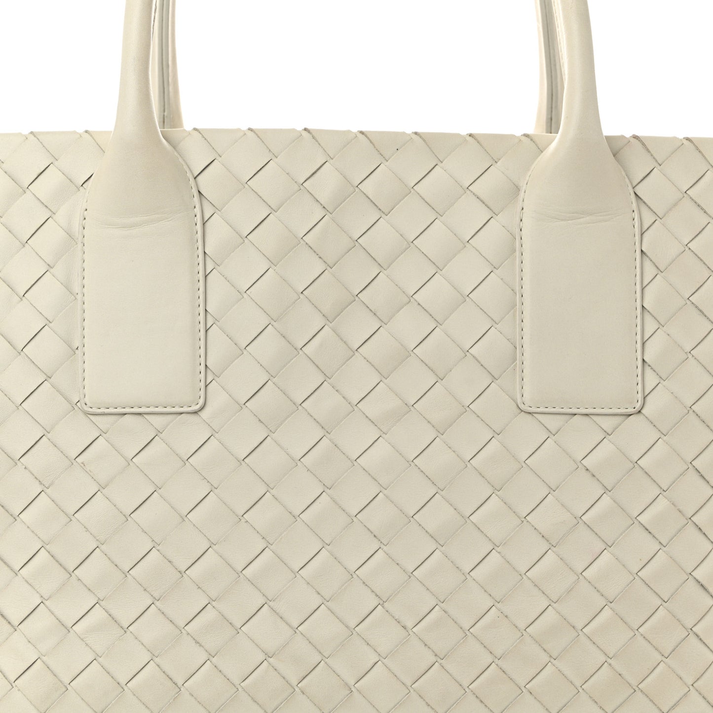 Nappa Intrecciato Tote Bag White