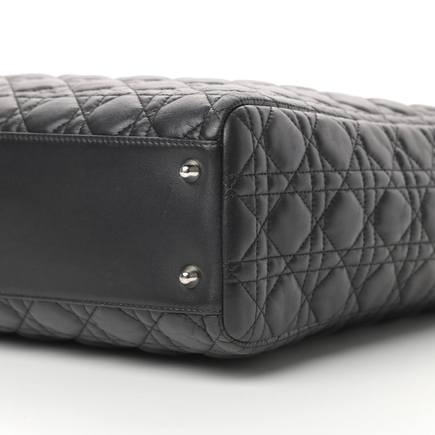 Lambskin Cannage Dior Soft Shopping Tote Black