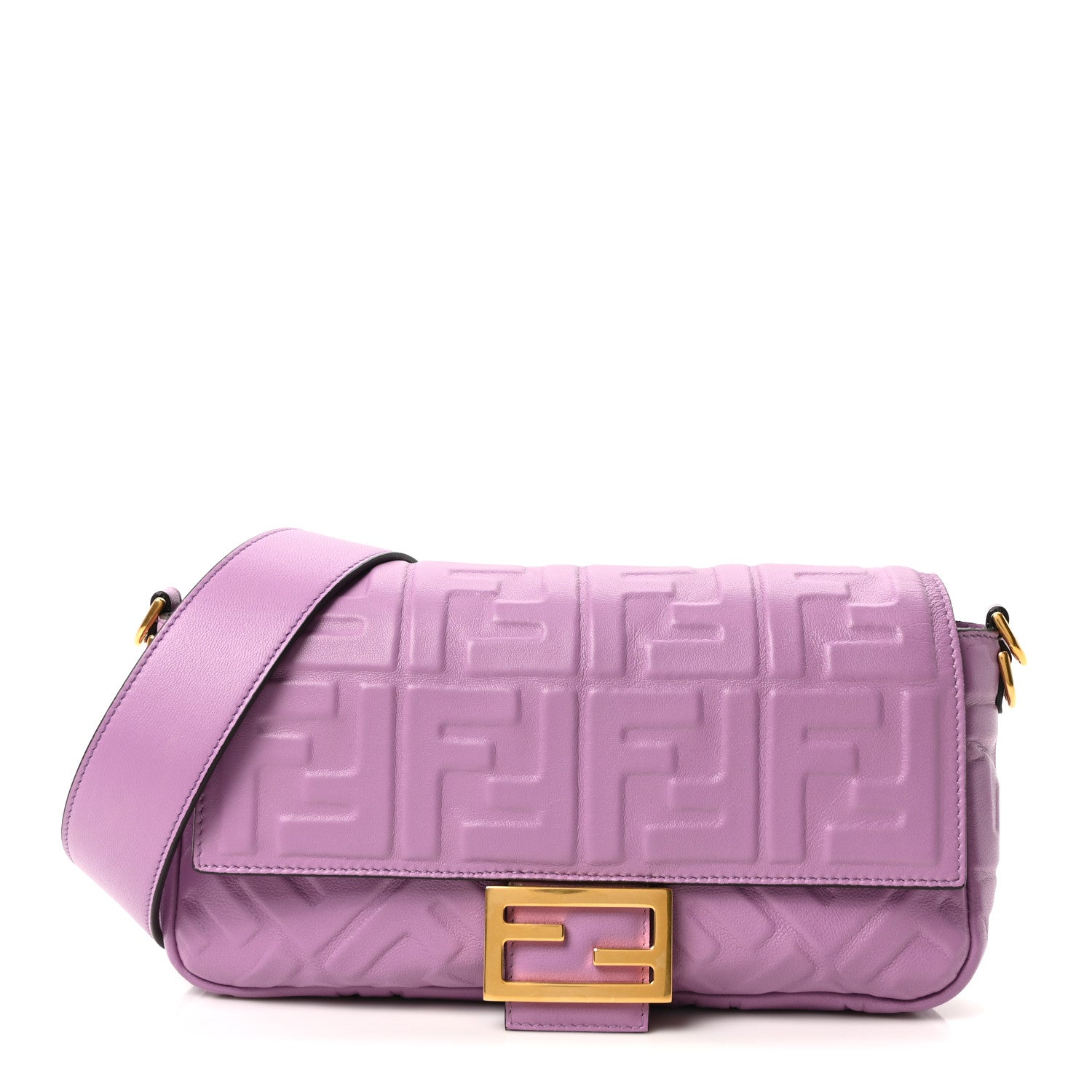 Fendi Nappa FF 1974 Embossed Baguette Agapanto 1808002 – FASHIONPHILE