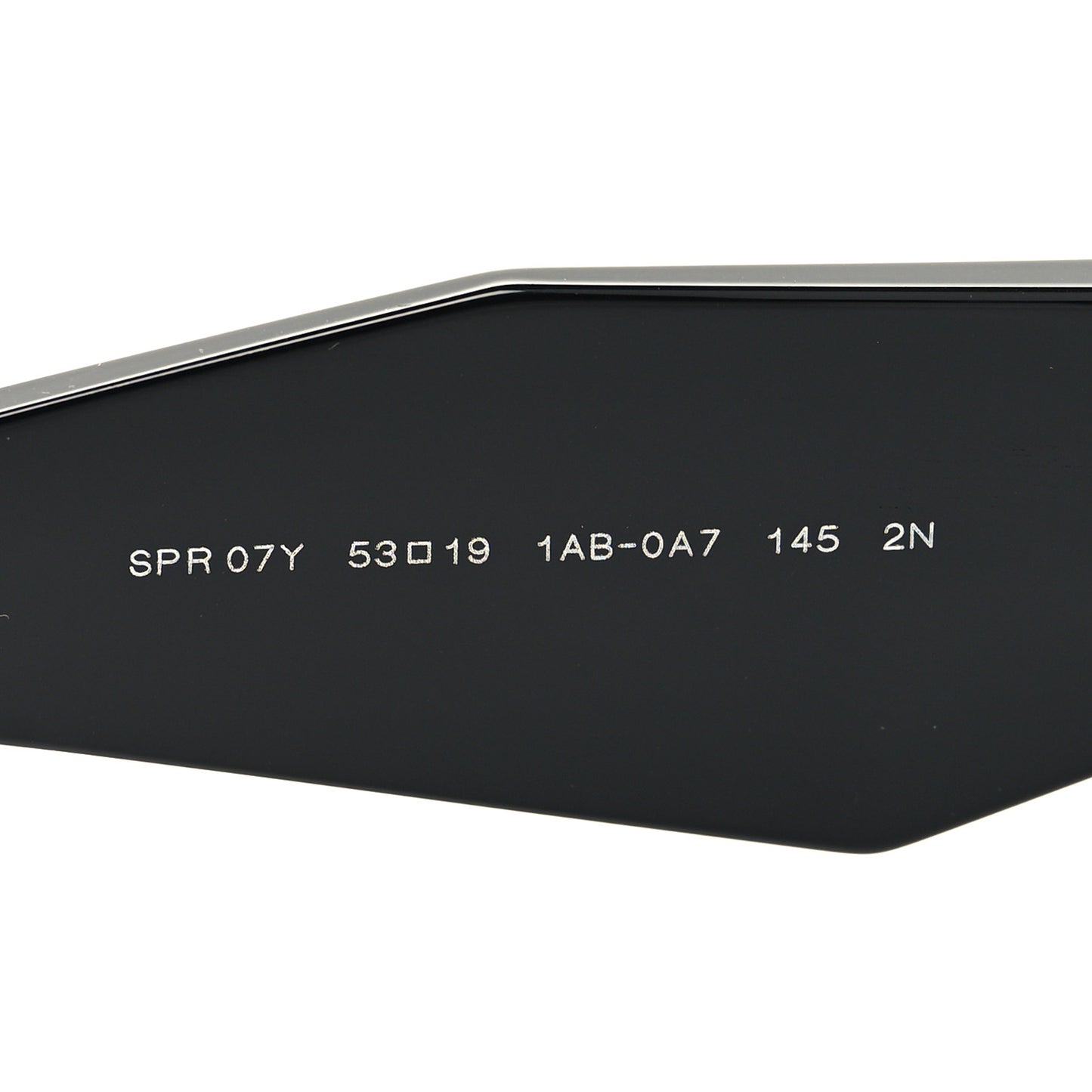 Acetate Symbole Sunglasses SPR 07Y Black