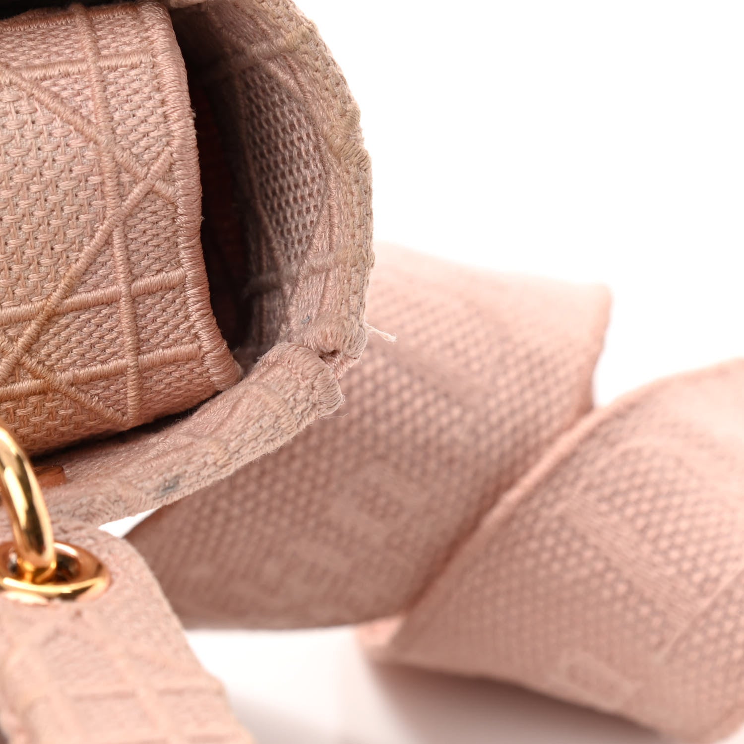 Christian Dior Canvas Embroidered Cannage Medium Lady D-Lite Pink 16 of 16