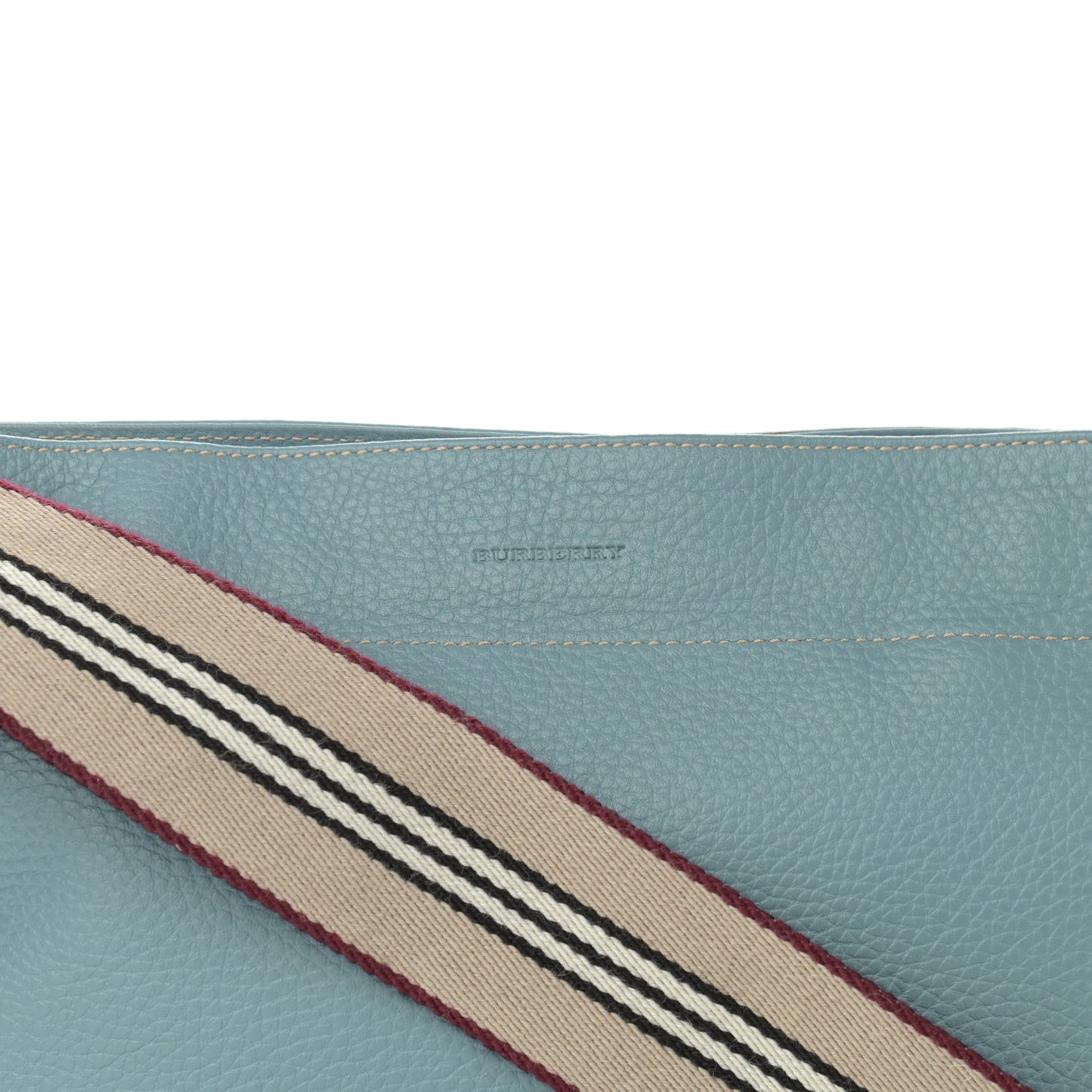 Grainy Calfskin Crossbody Bag Light Blue