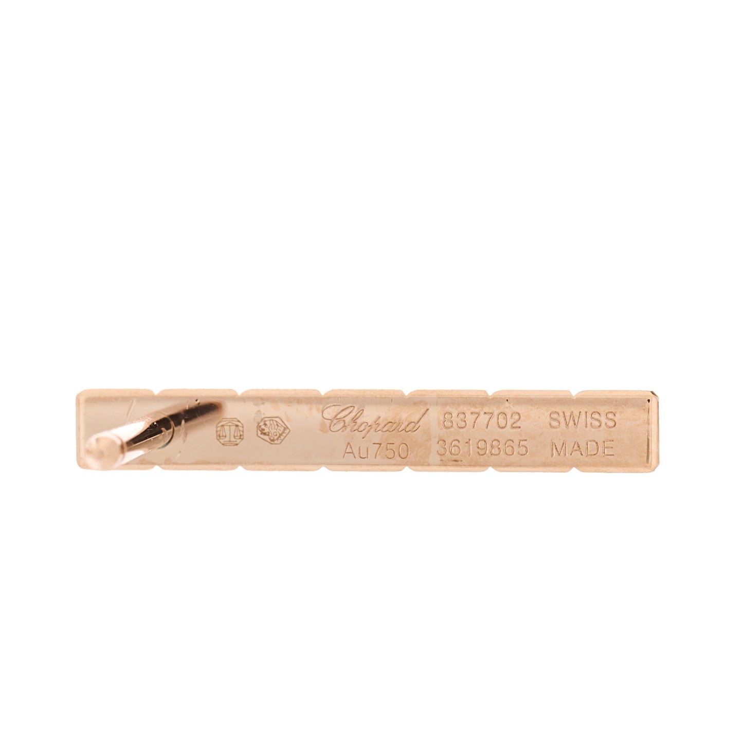 18K Rose Gold Diamond Ice Cube Pure Earrings