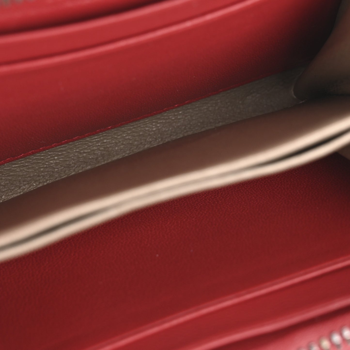 Nappa Intrecciato Zip Around Coin Purse Red