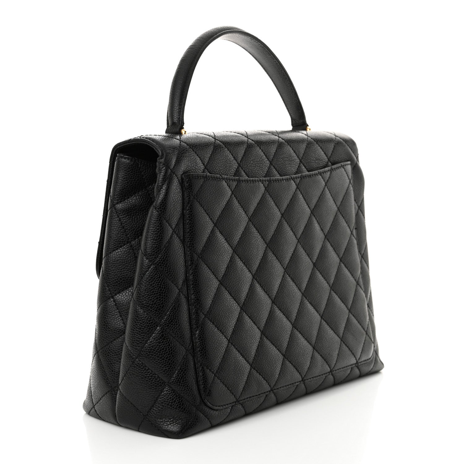 Chanel Caviar Quilted Jumbo Kelly Flap Black 3 of 14
