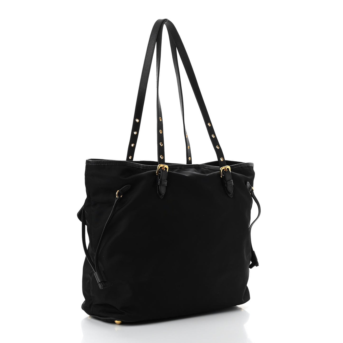 Tessuto Nylon Saffiano Tote Black