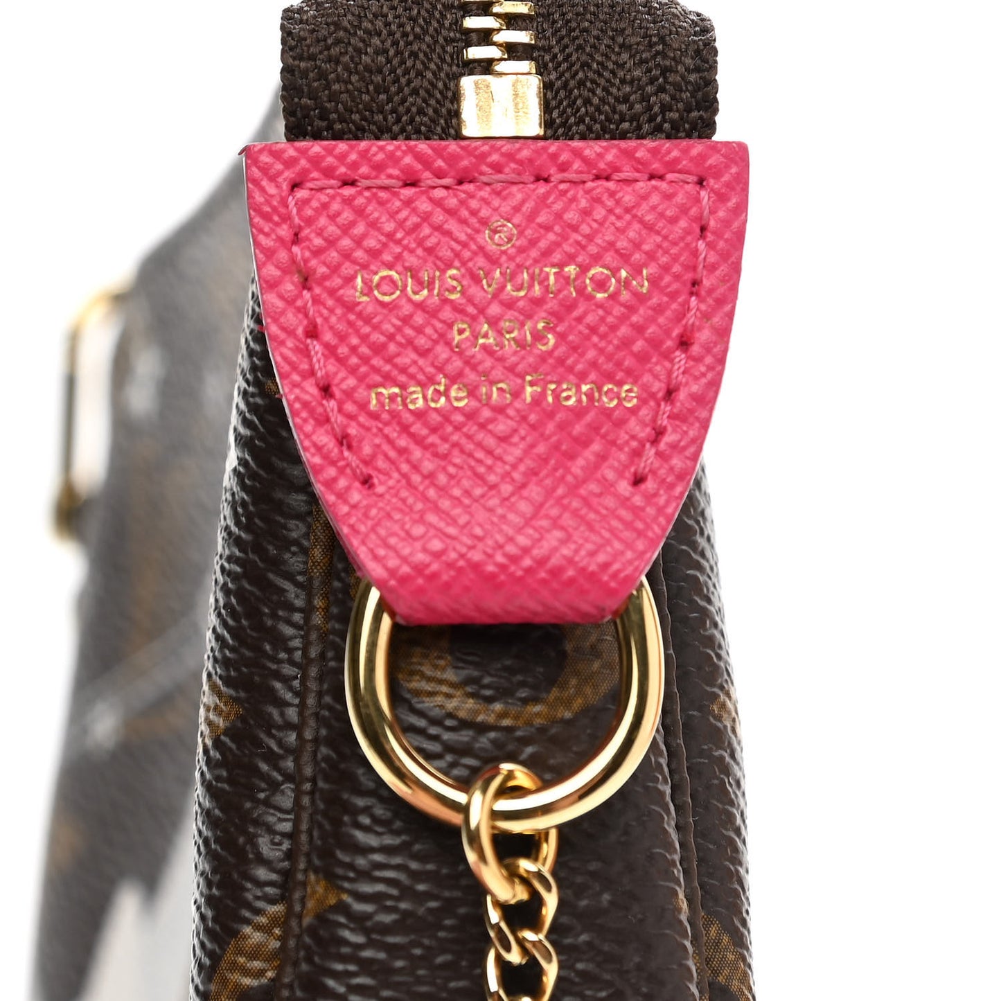 Monogram 2019 Christmas Animation Mini Courchevel Pochette Accessories Fuchsia