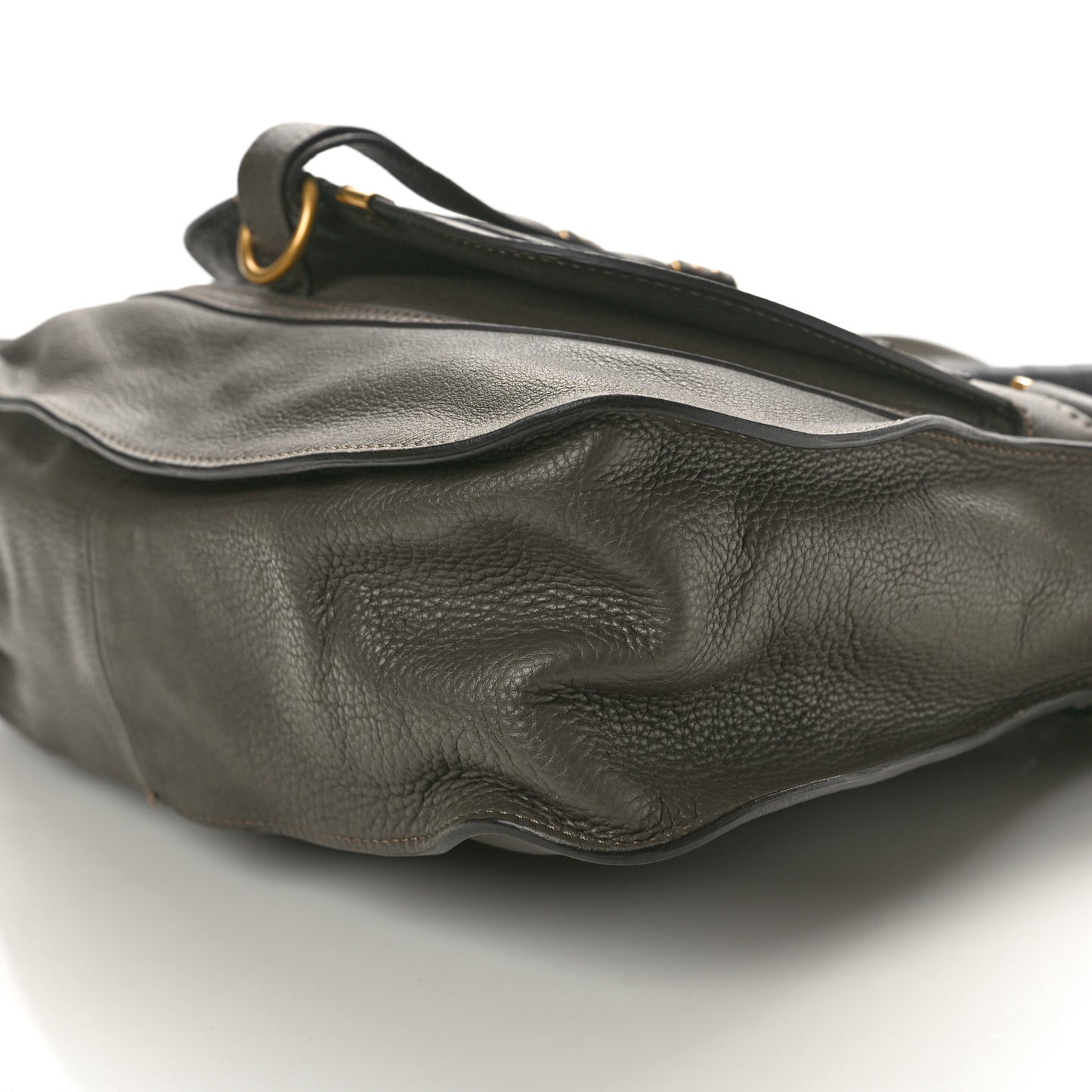 Calfskin Medium Marcie Satchel Anchor Grey