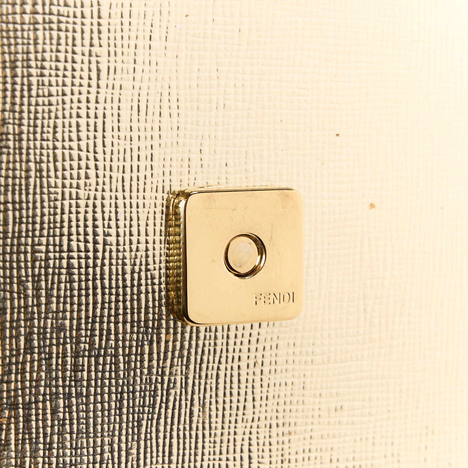 Fendi Vitello Mirror Elite Tube Wallet on Chain Gold 10 of 16