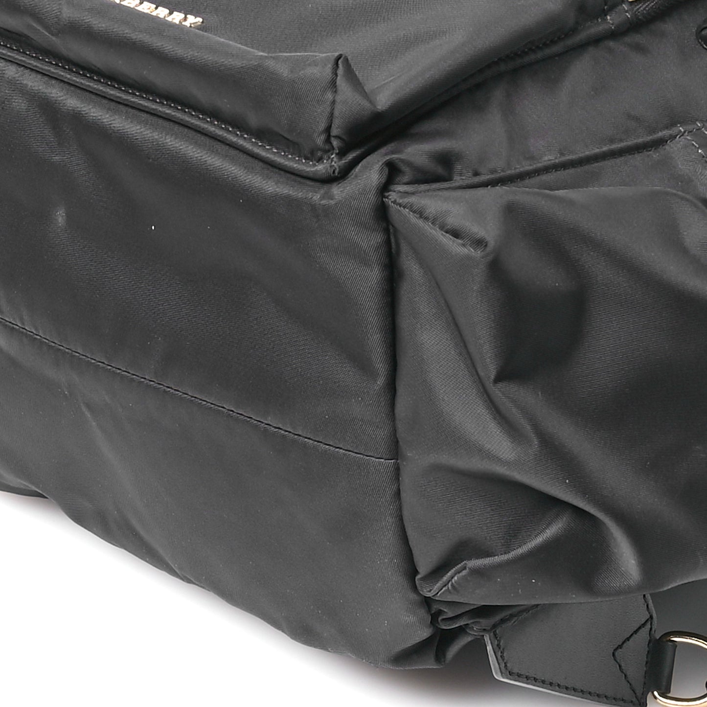 Nylon Large Rucksack Backpack Black